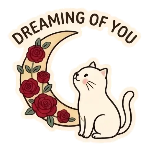 my love, cat, cat lover, romantic, love, cute, WhatsApp stickers, stickers, love message